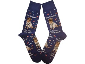 Resim Köpek Karakterli Lacivert Unısex Soket Çorap , EGS Textile 