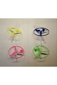 Resim Foto Yiğit Nostalji Oyuncak Uçan Daire (12 Adet)-ufo Pervane-fırıldak Oyuncak-rengarenk Spor Oyuncak-ce Belgeli 