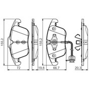 Resim BOSCH 0986495129 On Fren Balatasi- (Audi A4 08-16 A5 08-11) (WA865951) 
