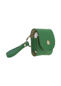 Resim Apple Uyumlu AirPods 2.Nesil Deri Kılıf Mai Snap Erc4 Yeşil 