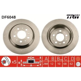 Resim Trw Df6048 - Arka Fren Aynası Volvo S60 01-10 S70 01-05 S80 98-0 