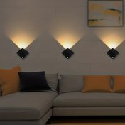Resim Motion Sensor Wall Lamp, Yatak Odası Veranda Balkon Koridor Otel Dekoru için Gece Lambaları, AAA Pil Gereklidir 