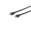 Resim Irenis HDMI Kablo - 4K Destekli - Altın Uçlu - Naylon Örgü - Siyah - 7 -5 Metre 