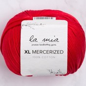 Resim La Mia XL Mercerized Kırmızı El Örgü İpi - 19 - 33762 