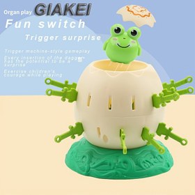 Resim 1 adet Ebeveyn-çocuk Etkileşimli Mini Penguen Korsan Kovalı Mancınık Kovalı, Plastik, Karışık Renk, Elektriksiz Kullanım, Tüysüz, Masa Oyunu, Rekabetçi Oyun, Cadılar Bayramı, Noel, Parti Hediyeleri 