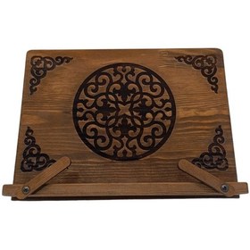 Resim Münzevi Masaüstü Ahşap 5 Kademeli Rahle/kitap Tutucu 