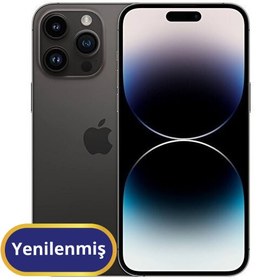 Resim Apple iPhone 14 Pro Yenilenmiş TR Garanti | 128 GB Siyah 