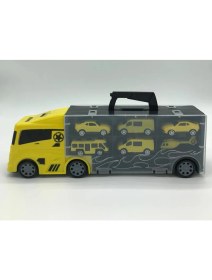 Resim King Toys 6 Mini Araç ve Taşıyıcı Kamyon Sarı Lal 2017 