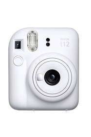 Resim Fujifilm Instax Mini 12 10 Filmli Mini Albüm ve Deri Kılıflı Beyaz Fotoğraf Makinesi 