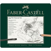 Resim Faber Castell Pitt Karakalem-Kömür Set 24 Parça 