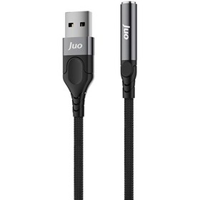 Resim Juo USB-A to 3.5MM Jack Kulaklık Mikrofon Aux Dönüştürücü Harici Ses Kartı 