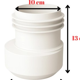 Resim DESIPHON Evrensel Klozet Gider Borusu, Beyaz, 13X13X10 Cm, Alttan Bağlantılı, Sızdırmaz Montaj Parçası 