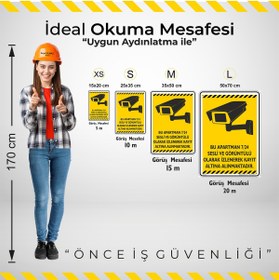 Resim isgtabelam 35x50cm/fosforluDekota/Bu Apartman 7/24 Sesli Ve Görüntülü Olarak Kayıt Altına Alınmaktadır/v2 