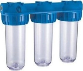 Resim Bina Girişi Su Arıtma 3 'lü Daire Girişi 10" Boş Kabı 