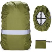 Resim Tenfowee Askeri Yeşil S Boy 35l Çift Kancaklı Yansıtıcı Outdoor Sırt Çantası Yağmurluk - Su Geçirmez 210t Oxford Malzeme İle Montaj, Bisiklet, Yürüyüş İçin Çok Renkli 