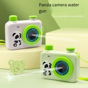 Resim Su Oyunu Panda Kamerası Oyuncak - Bas & Püskür Su Eğlencesi, Sevimli Panda Tasarımı Çocuklar İçin Dış Mekan Şaka Kamerası, Elektriksiz Güvenli Su Tabancası (Beyaz/Yeşil), Su Masası Oyuncağı, Kullanıcı Dostu Tasarım 