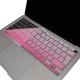 Resim Air Klavye Koruyucu Ultra Ince A2337 A2179 M1 Çip Uyumlu Türkçe Q Silikon Yıkanabilir Koruyucu Stiker Film Pembe 
