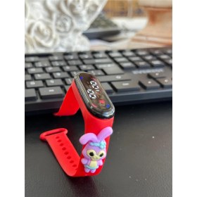 Resim Renkli Dijital Çocuk Saati, Dokunmatik ve Su Geçirmez, Eğlenceli Tasarım 