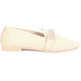 Resim Moda Ayakkabı 254 Kadın Günlük Babet Ayakkabı - Mds00820-krem-40 Krem 