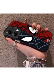 Resim ucuc Xiaomi Redmi Note 13 Uyumlu Silikon Kenar Sert Arka Anti Düşme Kılıfı Spiderman desenleri 