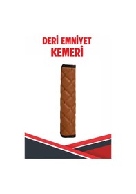 Resim Chevrolet Cruze Uyumlu Emniyet Kemer Pedi Taba Deri Taba Dikişli 