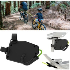 Resim Geri Çekilebilir Bisiklet Çekme Sistemi'nin Tow Halat Parentchild Bike Halat Açık Dağ Bisiklet Römork Halatları Renk: Siyah 