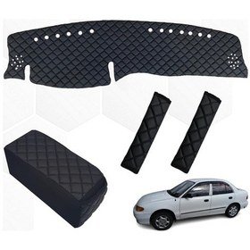 Resim Hyundai Accent Göğüs Halı+Kolçak+Kemer Konfor 95-2000 Arası Siyah (541045245) 