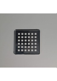 Resim Krom Yer Sifonu Süzgeci / Krom Yer Sifonu Kapağı Kare 9,5 Cmx9,5 Cm 