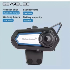 Resim Just Cheap Store Bt31 Kask Kulaklık Bluetooth 5.0 Motosiklet Interkom Su Geçirmez Kablosuz Kulaklık 