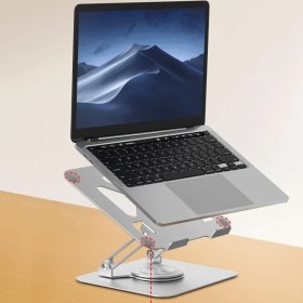 Resim Taşınabilir Katlanabilir Folding Alüminyum Notebook Stand Alüminyum Ayarlanabilir Açı ve Katlanabilir Portatif Rahat Kullanım 11 Inç 17 Inç Dizüstü Bilgisayar ve Laptop Stant | X2 