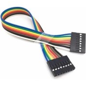 Resim Sanec 8 Pin 0,25MM Kablolu Dupont Kablo 30CM - Çift Taraflı 