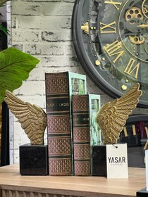 Resim Angelis Melek Kanadı Kitap Tutucu Gold 