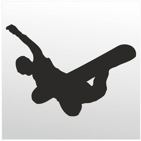 Resim Folyo Sticker Kayak 70cm Uzunluk Siyah 