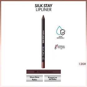Resim Note Silk Stay Lipliner Suya Dayanıklı İpeksi Dudak Kalemi 09 Espresso Dream 