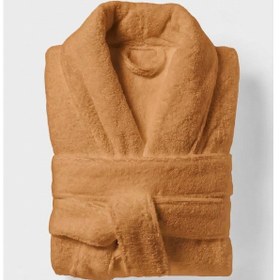 Resim %100 Pamuk Unisex Turuncu Bornoz - Şalyaka Otel Bornozu, Spa Için Ideal, Günlük Kullanıma Uygun Turuncu 