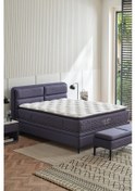 Resim Yataş Bedding Duchess Ultra Care Yatak Botanic Başlıklı Baza Çift Kişilik 3'lü Set 160x200 - Lacivert 