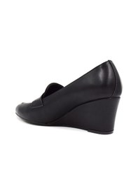 Resim Beyaz London Dolgu Topuklu Günlük Kadın Ayakkabı Siyah Siyah 