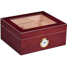 Resim Falconetti Kahverengi Camlı Humidor Puro Kutusu Rb95khv 