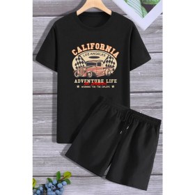 Resim Trendypassion California Şort T-Shirt Eşofman Takımı 