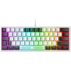 Resim Sones Zıyoulang K61 62 Tuşlu RGB Kablolu Aydınlatmalı Oyuncu Klavye 