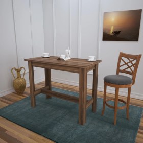 Resim Pasific Home Barra Bar Masası Yüksek Yemek Masası, Ceviz,120x60 