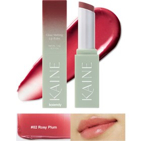 Resim Kaine - Glow Melting Lip Balm (Parlaklık Verici Bariyer Koruyucu Skualenli Vegan Dudak Balmı) 3.7gr 