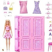 Resim Barbie Rüya Gardrobu ve Bebek HXD58 