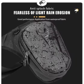 Resim Newish Unısex Ayarlanabilir Askılı Kulaklık Şarj Kablo Çıkışlı Motorcu Omuz Bel Bacak Çantası NEW367 