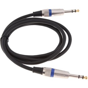 Resim 6.35MM 1/4" Trs Dengeli Stereo Kablo, Erkek 1.5m (Yurt Dışından) 