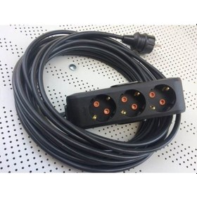 Resim Siyah 3'lü 7 Metre Uzatma Kablosu Multi-let 7 Mt Topraklı Çocuk Korumalı Diğer 