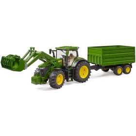 Resim Bruder John Deere 7r 350 Kepçeli Traktör Ve Römork Çok Renkli 