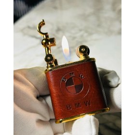Resim Heartfelt Gifts Deri Kaplamalı Şık Desenli Kaliteli Bmw Işlemeli Gazlı Hediyelik Marka Çakmak 