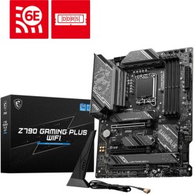 Resim MSI MB Z790 GAMING PLUS WIFI SOKET 1700 DDR5 7200MHZ(OC) PCI-E Gen5 M.2 USB3.2 DP HDMI 1x2.5G LAN WI-FI 6E ATX 