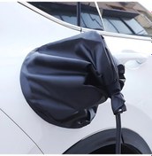 Resim Willowhaven Ev Aracı Şarj Kapağı Manyetik Toz Yağmur Koruma Siyah Kapak 